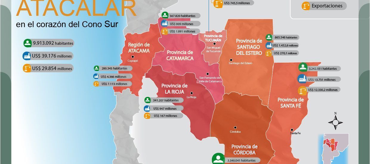 Atacalar, mapa