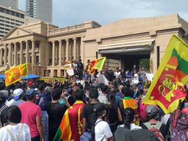 SRI LANKA PROTESTAS