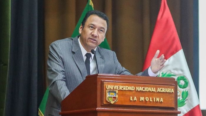 El Ministro de Desarrollo Agrario y Riego de Perú, Ángel Manero