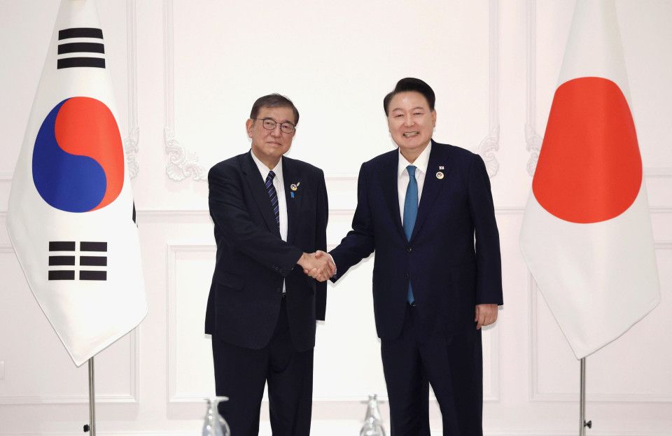 Japón Corea Ishiba Yoon