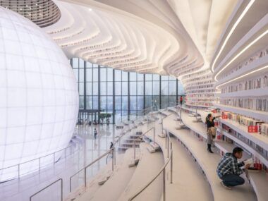 biblioteca Tianjin Binhai.