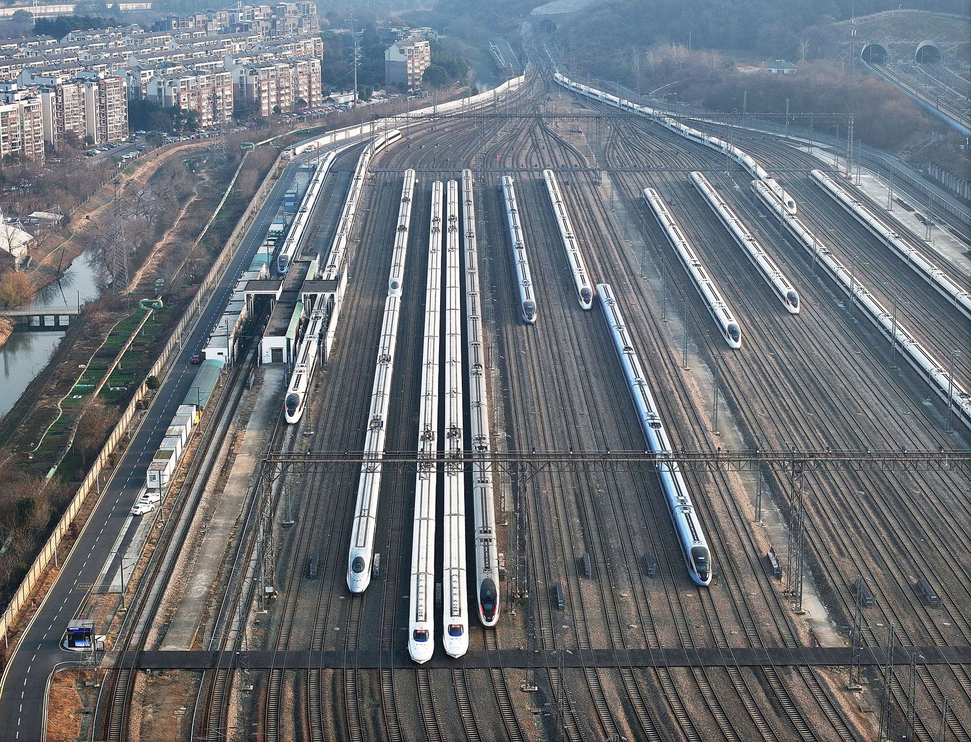 cientos de trenes
