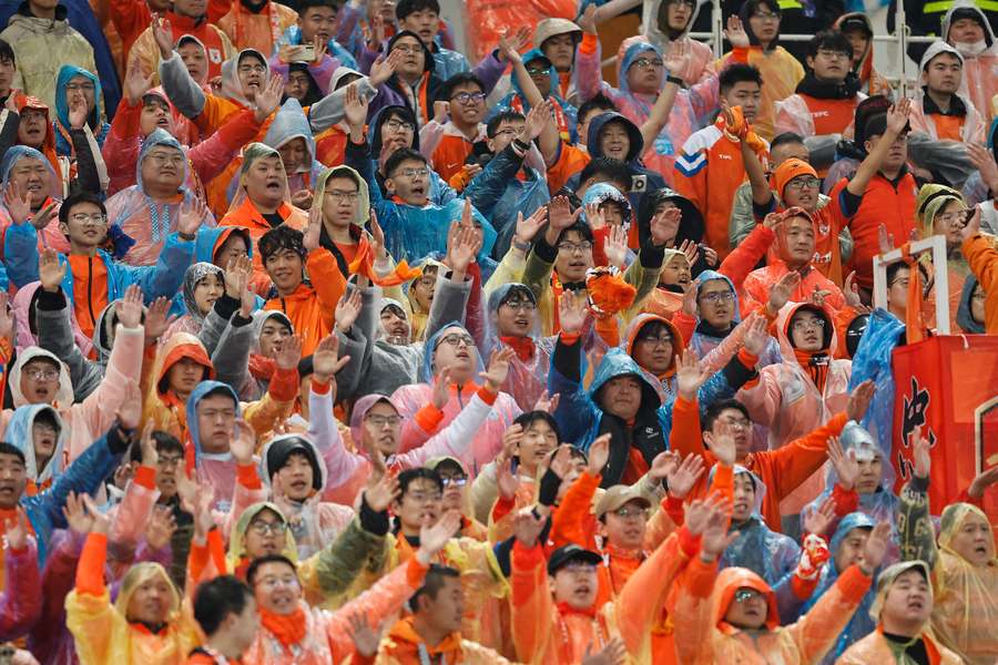 Shandong Taishan de aficionados.