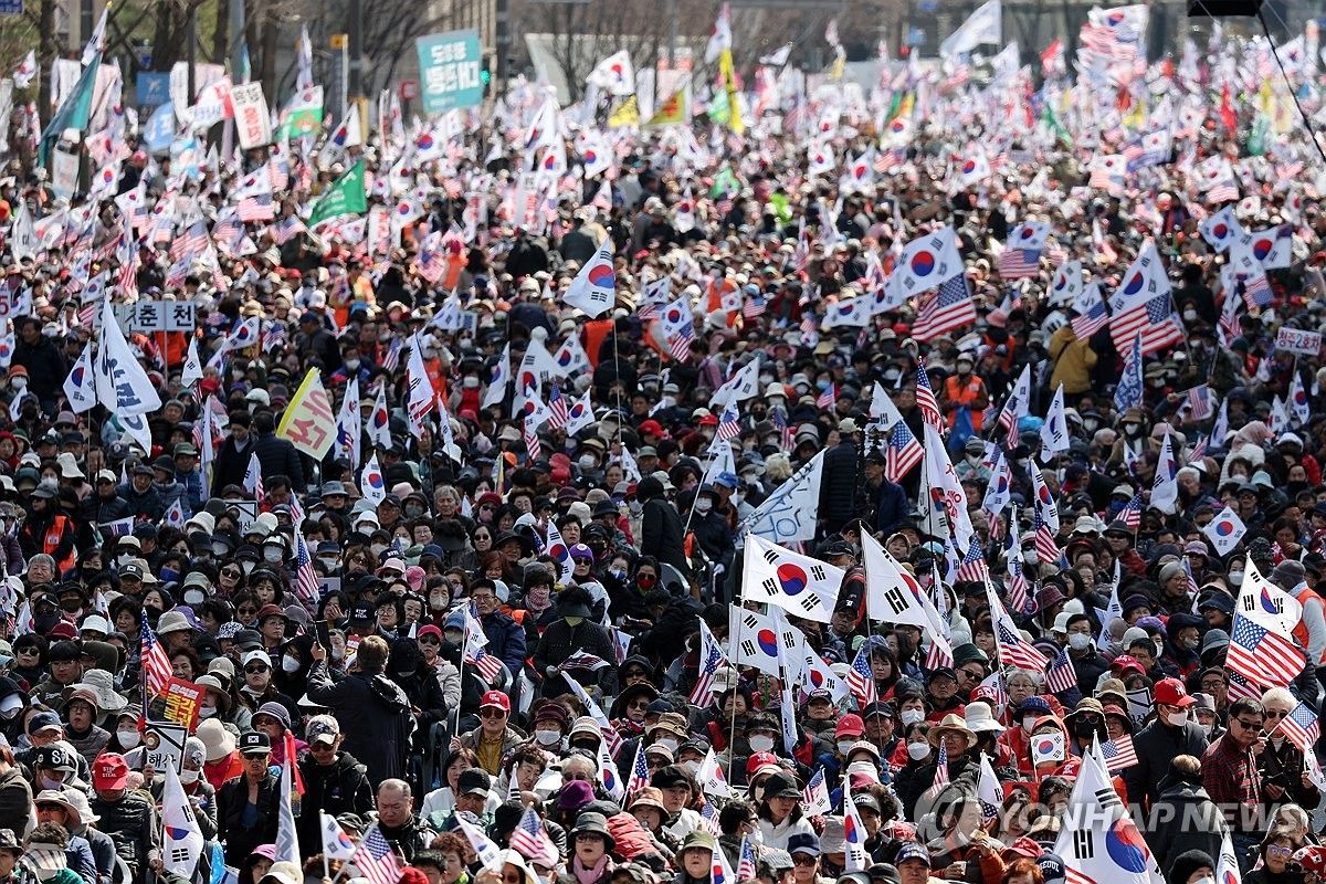 Corea banderas estadounidenses