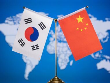 China Corea mar Amarillo