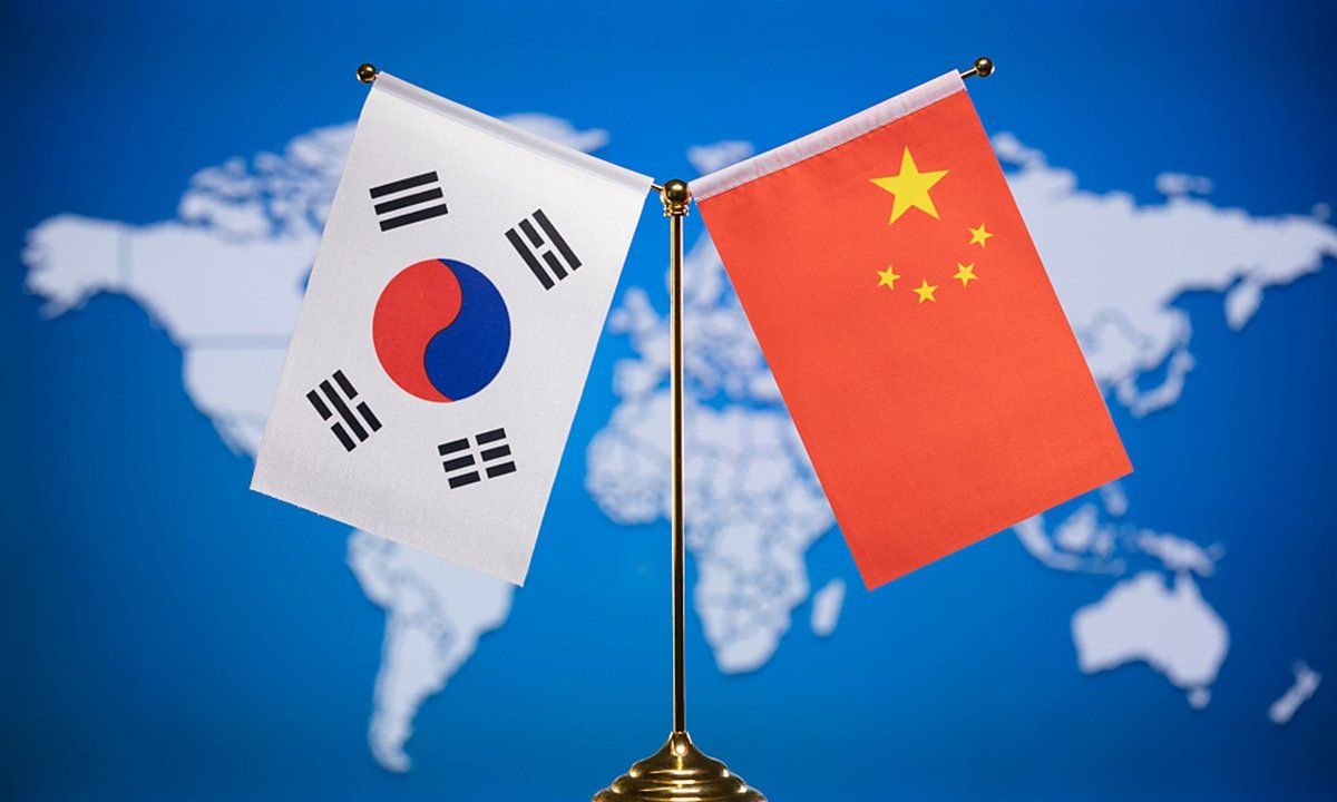 China Corea mar Amarillo