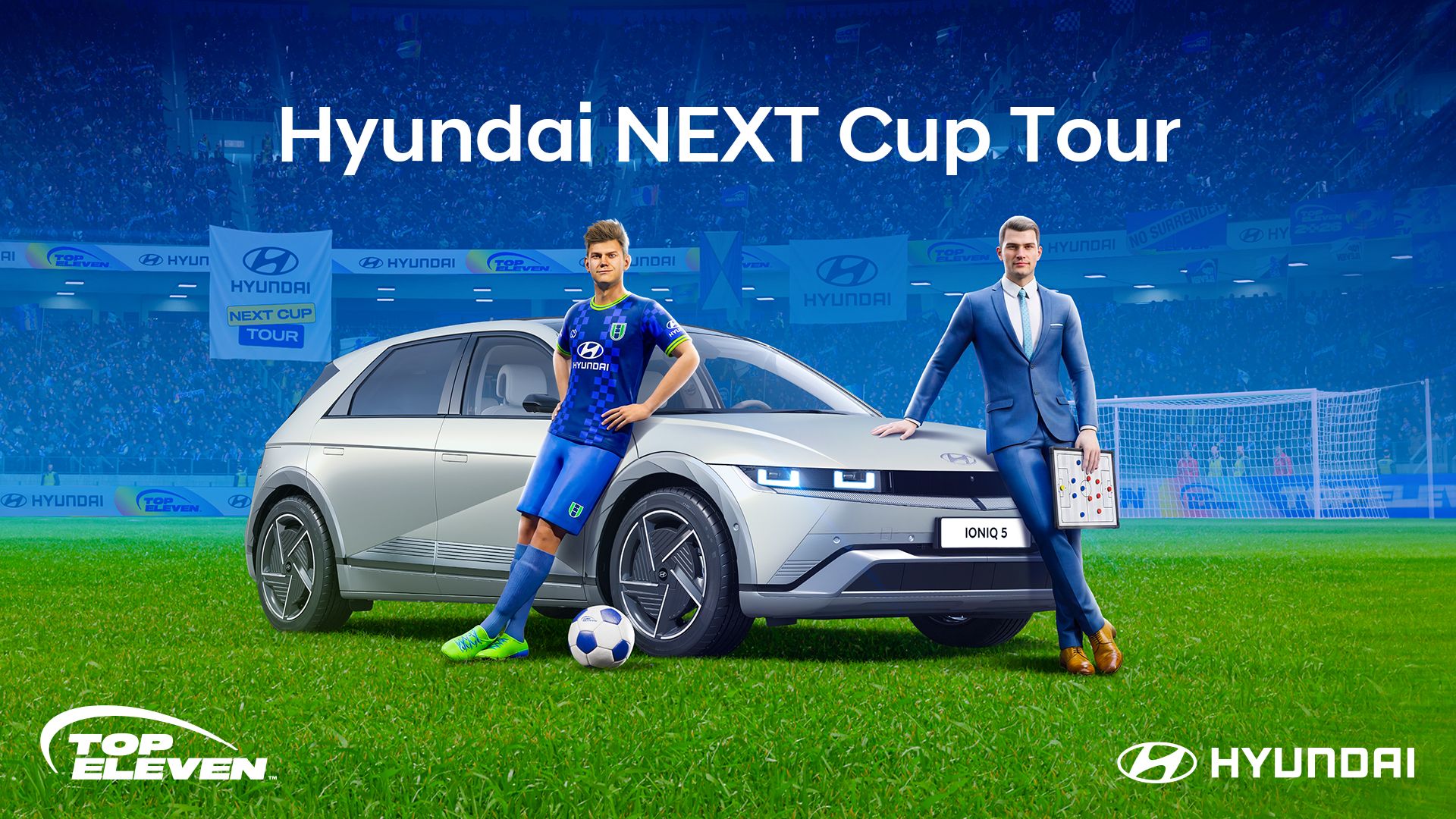 Hyundai Motor ingresó al universo del fútbol virtual con una campaña integrada en Top Eleven: Be a Football Manager,