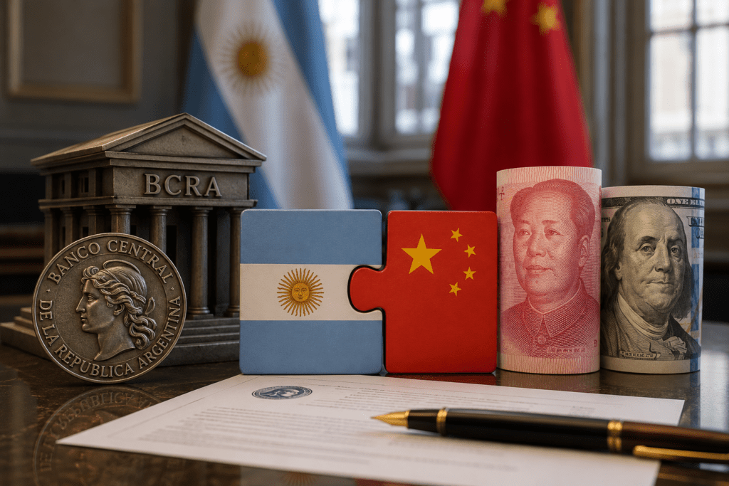El BCRA renovó y extendió a cinco años su swap de monedas con China